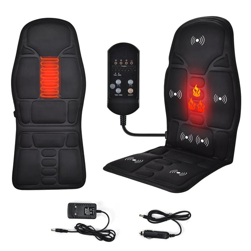 Deluxe Seat Massage Topper – Heat & Vibration Full Body Relief