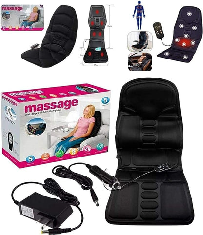 Deluxe Seat Massage Topper – Heat & Vibration Full Body Relief