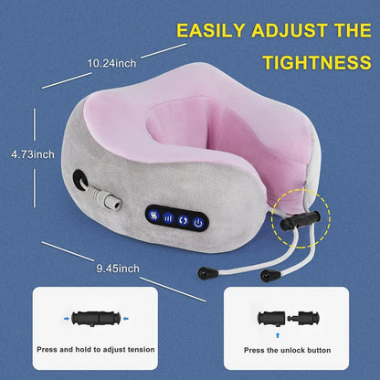 Velziroz Heated Massage Pillow – Deep Neck & Shoulder Relief
