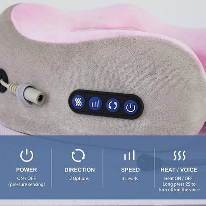 Velziroz Heated Massage Pillow – Deep Neck & Shoulder Relief